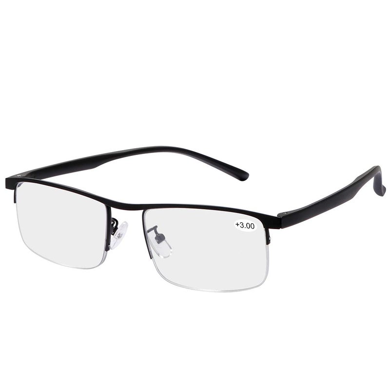 MIRYEA Progressive Multifocus Computer Reading Glasses Blue Light Blocking Multifocal Readers for Men and Women Multi Focus Eyeglasses Eyewear Anti Glare Light Weight TR90 Semi-rimless Frame - Image 1